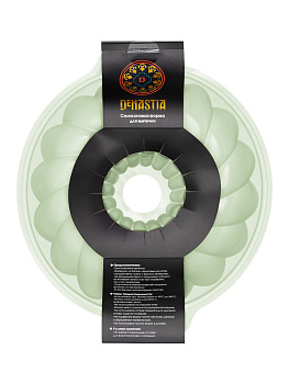 Форма для выпечки 28x6,5см DE'NASTIA с отверстием мятный силикон 000000000001219665