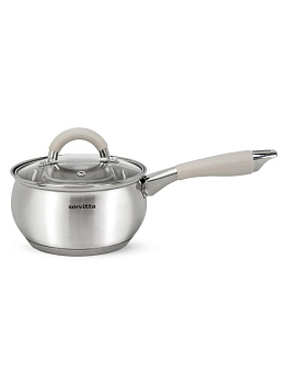 Набор посуды для приготовления 6 предметов SERVITTA Verde (ковш 1,8 л/кастрюля 2,3 л/кастрюля 3,3л) нержавеющая сталь 000000000001229037