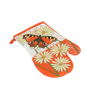 Набор прихватка и рукавица Бабочка Мультидом, хлопок, 2 предмета 000000000001126842