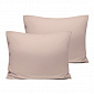 Наволочки 50x70см 2шт DE'NASTIA светло-коричневые бязь 100%хлопок