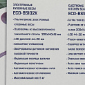 Весы кухонные ECON стекло, максимальный вес 5кг., размер 200*140*18мм, LCD дисплей 44*20мм, авт выключение, индикация перегрузки, ECO-BS102K 000000000001200804