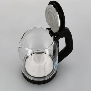 Чайник 1,8л Maxwell MW-1090 мощность 2200вт скрытый нагревательный элемент индикатор уровня воды подсветка корпус из термостойкого стекла 000000000001204162