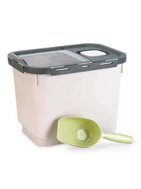 Контейнер для корма для животных 33х23х25см с лопаткой микс полипропилен 000000000001229131