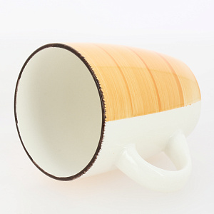 Кружка 360мл КОРАЛЛ Браш оранжевый керамика 000000000001211064