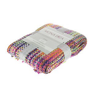 Вязаный плед с кистями Picasso Mona Liza, 140?180 см, акрил 000000000001130018