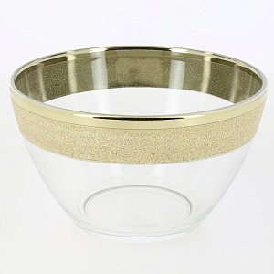 Салатник 19см ПРОМСИЗ Золотой карат стекло 000000000001190676