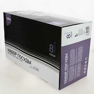 Набор посуды 8 предметов LADINA REGULAR Violetta нержавеющая сталь Набор посуды 8 предметов LADINA REGULAR Violetta нержавеющая сталь 000000000001204281
