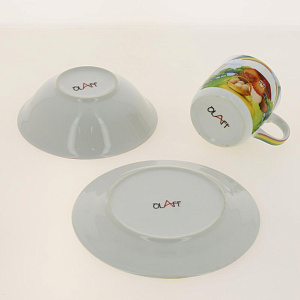 Н-р посуды 3шт тарелка190мм+салатник500мл+ кружка230мл п/уп Курочка LX-3PCS-C437 000000000001186363