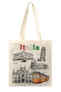 Сумка-шоппер 40х37см с принтом ST cotton 000000000001227180