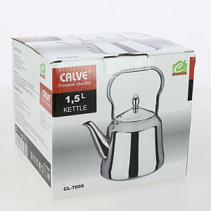 Чайник заварочный 1,5л CALVE нержавеющая сталь 000000000001211345