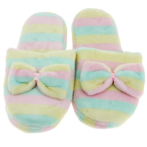 Тапочки домашние женские, голубые, 38-39р 000000000001174411