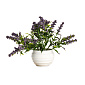 Цветок искусственный в кашпо Лаванда 14см сиреневый