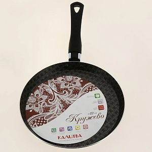 Сковорода блинная 22см КАЛИТВА Кружево бакелитовая ручка антипригарное покрытие алюминий 000000000001156946