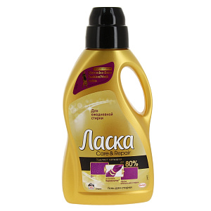 Средство для стирки Уход и восстановление Ласка, 1л 000000000001158231