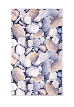 Коврик универсальный 60x100см LUCKY Камни серый/бежевый полиэстер 000000000001211046