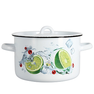 Набор посуды 4 предмета СТАЛЬЭМАЛЬ Вологда №142 цилиндрическая форма эмалированная сталь 000000000001128567