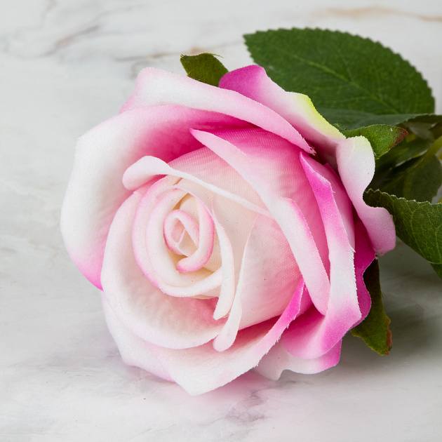 Цветок искусственный Роза 51см розовая 000000000001218344
