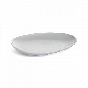 Тарелка десертная 8,5x15x2см DE'NASTIA Оливки-однотон серый фарфор 000000000001225128