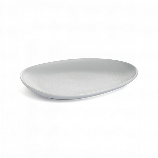 Тарелка десертная 8,5x15x2см DE'NASTIA Оливки-однотон серый фарфор 000000000001225128