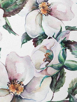 Коврик придверный 50х80см зелёный/молочный Цветы M111197 000000000001200457