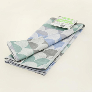 Полотенце кухонное 40х60см ВОТЕКС Волна серый/синий/бирюзовый 100% хлопок 000000000001206946