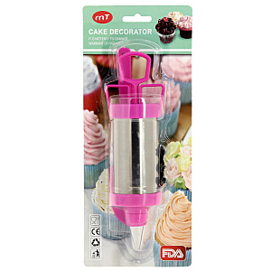 Шприц кондитерский 4 насадки + лопатка M010079/R010128 пластик/нержавеющая сталь 000000000001173838