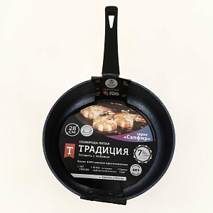 Сковорода 28см ТРАДИЦИЯ Сапфир литой алюминий 000000000001204693