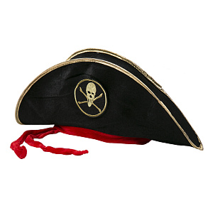 Маскарадная шляпа Пират (полиэстер) / 50,5х14,5х22см арт.78177 000000000001179762