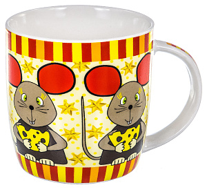 Кружка 380мл, NEW BONE CHINA,упаковка-гофрокороб, СЧАСТЬЕ ЕСТЬ,170-08015 000000000001192689