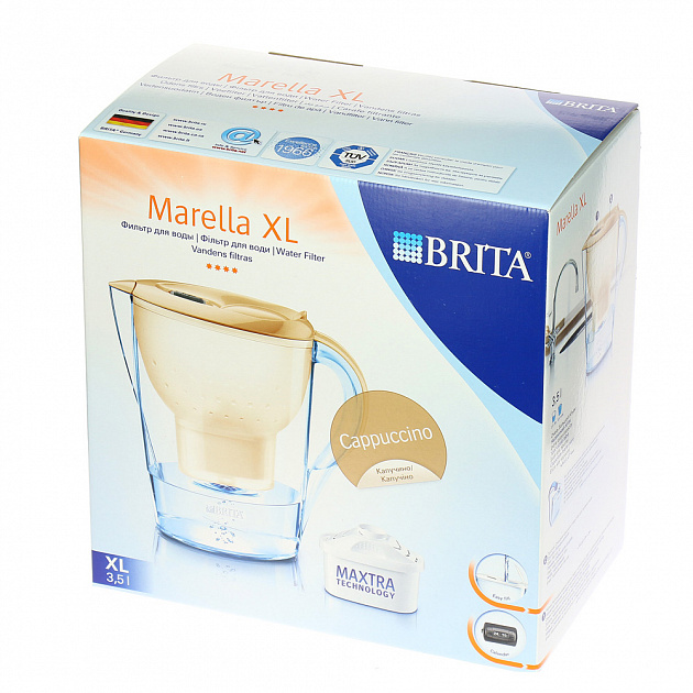 Фильтр-кувшин для воды Марелла XL Brita, капучино, 3.5л 000000000001127703