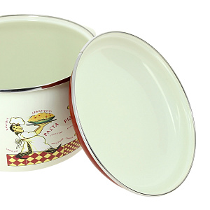 Набор посуды для приготовления 6 предметов Повара (кастрюли: 2,2л+4л+5,3л) металлическая крышка 000000000001006453