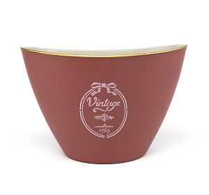 Кашпо 24,5х17,5х15см Vintage конус микс пластик 000000000001216373