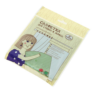 Салфетка для стекла DE'NASTIA 30х30см микрофибра T977005 000000000001124743