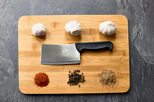 Нож секач 23см ПОСУДА ЦЕНТР НС-3 лезвие 12,5см/общая длина 23см толщина металла 2мм нержавеющая сталь/полипропилен 000000000001199137