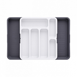 Органайзер для столовых приборов 31x35x5,5см DE'NASTIA белый полипропилен 000000000001223477