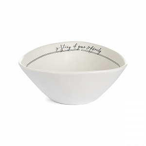 Набор тарелок суповых 4шт 500мл DE'NASTIA Оливки черно-белый фарфор 000000000001225119