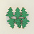 Декоративное украшение Прищепки Елки зеленые 3,5х0,7см MANDARIN березовая древесина 000000000001209319