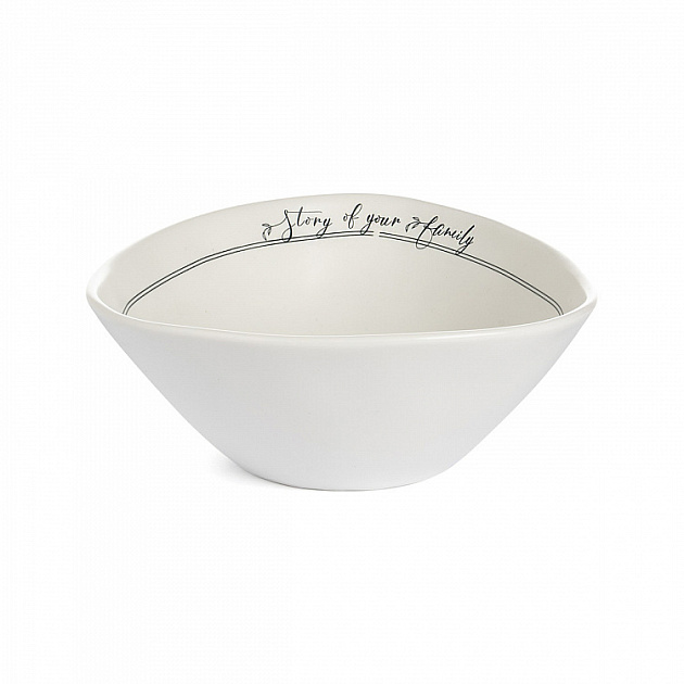 Набор тарелок суповых 4шт 500мл DE'NASTIA Оливки черно-белый фарфор 000000000001225119