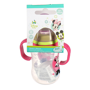 Бутылочка с соской от 6 месяцев Микки и Минни  Lubby&Disney baby, 250мл 000000000001135534