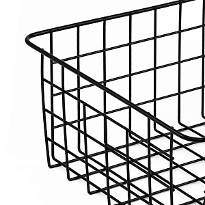 Корзина для хранения 25х19,5х10см черный металл 000000000001224389