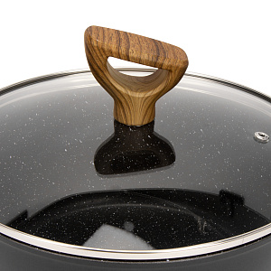 Кастрюля с крышкой 2,2л 20см BAKER`S SECRET GRANITE алюминий 000000000001217817