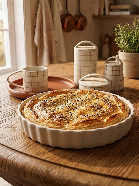 Форма для выпечки DE'NASTIA lattice 27,5x4,5см 1,7л коричневый керамика 000000000001231355