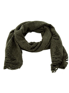 Шарф 30х200см рваный хаки полиэстер 000000000001229230
