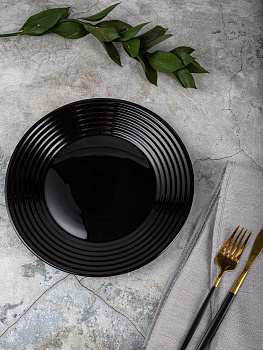 HARENA NOIR Тарелка обеденная 25см LUMINARC опал L7611 000000000001204766