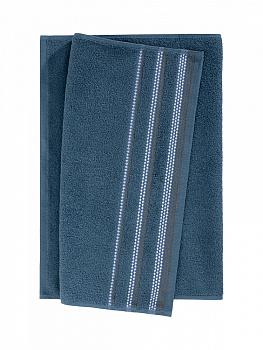 Набор махровых полотенец LUCKY 450gsm 50x90 (2шт) 100% Хлопок фиолетовый/белый D100403 000000000001227643