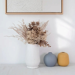 Цветок искусственный букет Грегори 35см бежевый 000000000001218464