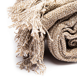 Плед 190х220см СОФТИ МЕЛАНЖ льняной хлопок 000000000001214651