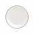 Тарелка обеденная 26,5см DE'NASTIA белая с черной каймой стеклокерамика 000000000001218963