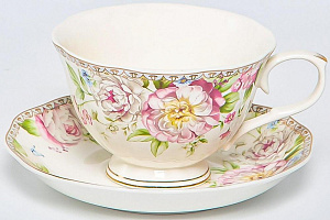 Набор чайный 12шт 250мл (6 чашек, 6 блюдец) BALSFORD МЭРИДИТ ПУ фарфор 000000000001206163