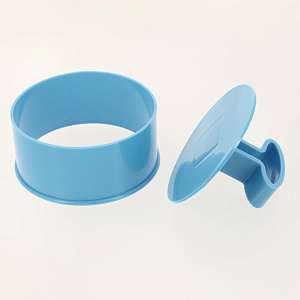 Форма кулинарная 9,5смх4,5см МУЛЬТИДОМ круглая с крышкой-прессом пластик 000000000001203461